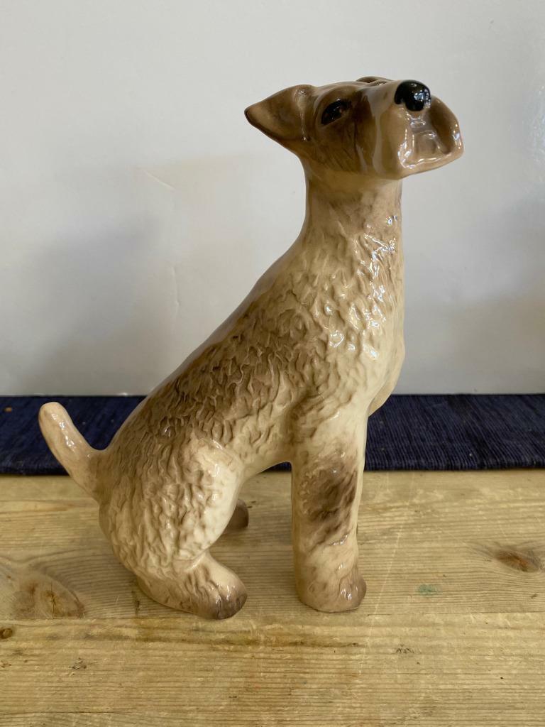 Large Coopercraft Made England Fox Terrier Dog Figurine EUC