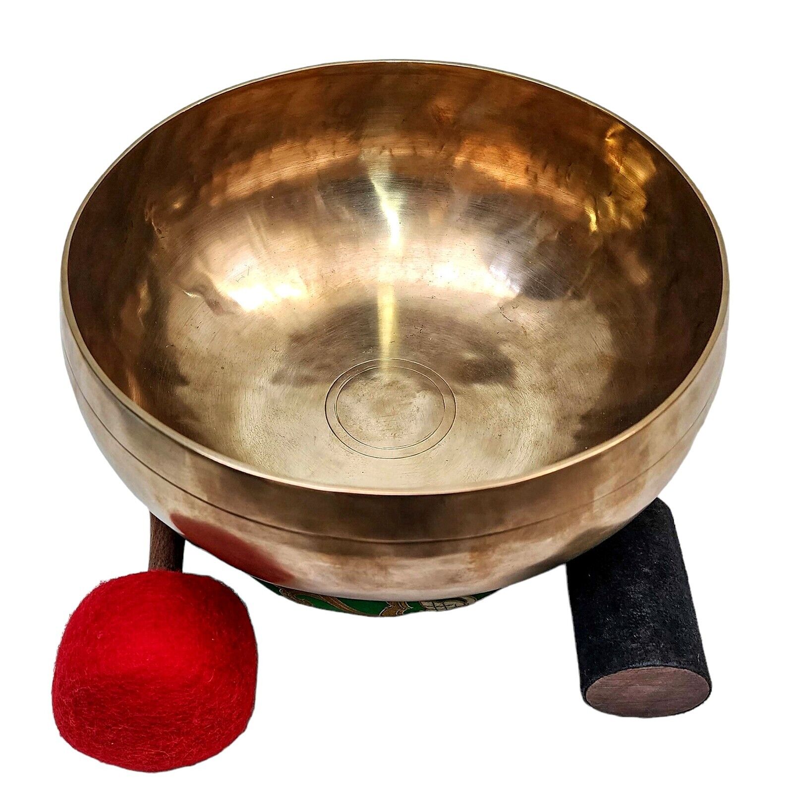 Buddhist Peter Hess Singing Bowl Set Seven Bronze Tibetan Healing Nepal W Mallet