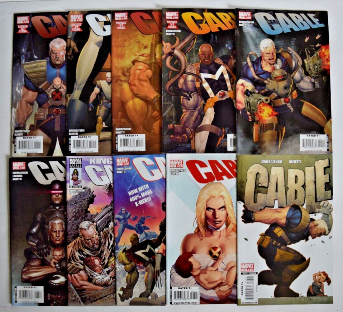 CABLE (2008) 23 ISSUE COMIC RUN #1-24 & KING SIZE #1 MARVEL COMICS