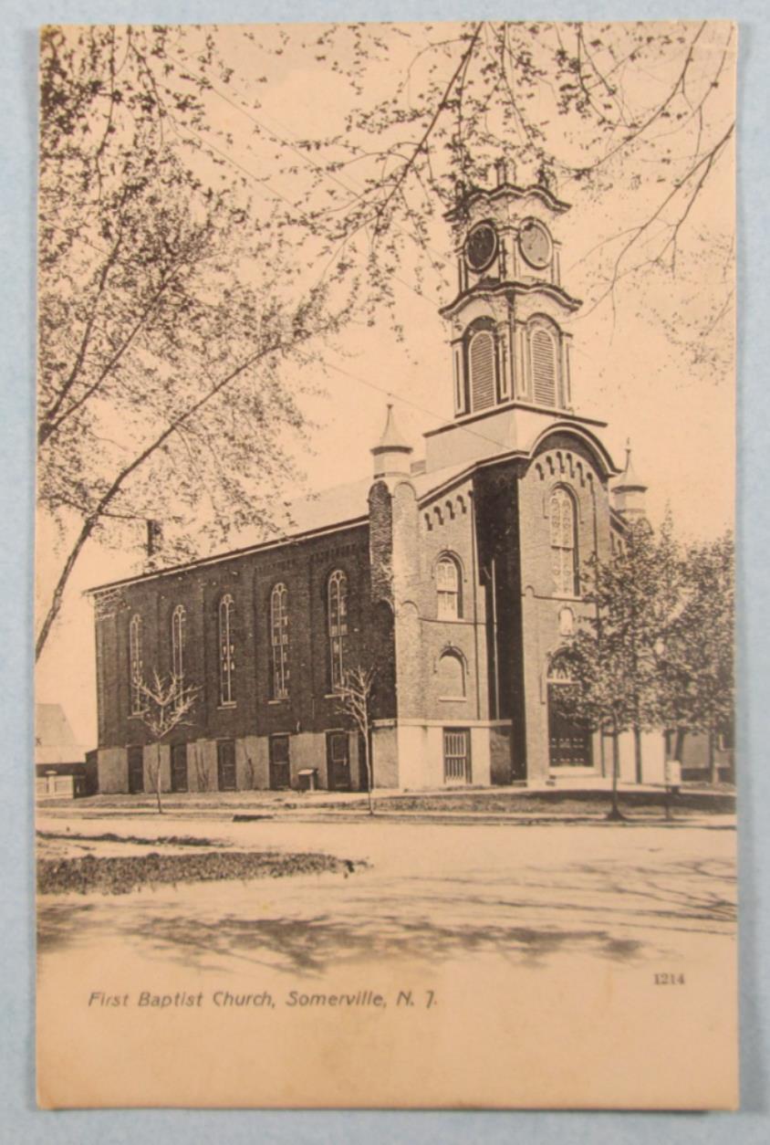 First Baptist Church, Somerville, NJ New Jersey Postcard (#6346)