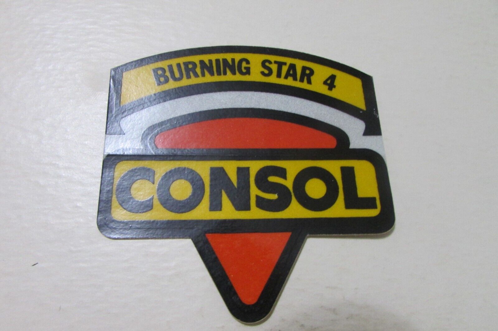 1ST PRINTING CONSOL BURNING STAR 4 SHIELD CONSOL COAL MINING STICKER