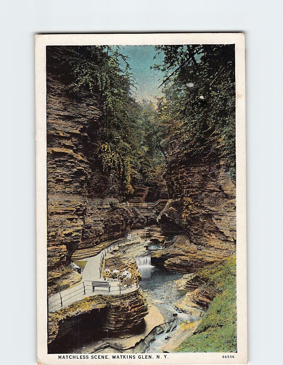 Postcard Matchless Scene Watkins Glen New York USA