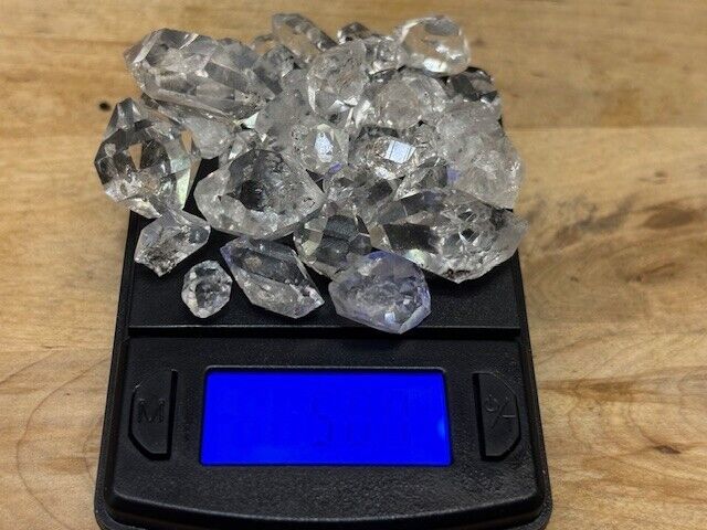 #596 50gm  Natural Quartz Crystal pieces from Fonda, NY (aka Herkimer Diamond)
