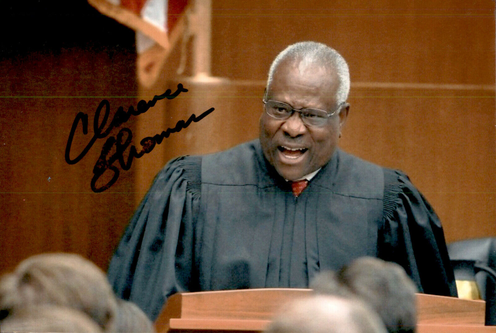 Clarence Thomas SIGNED autographed 4x6 photo SIGNED US SUPREME COURT JUSTICE #4