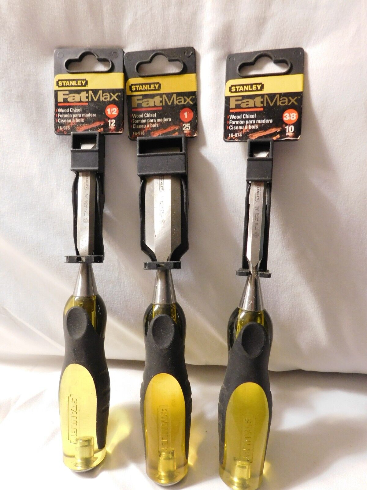 Stanley Fat Max Wood Chisels Lot of 3 Made in England  1/2\