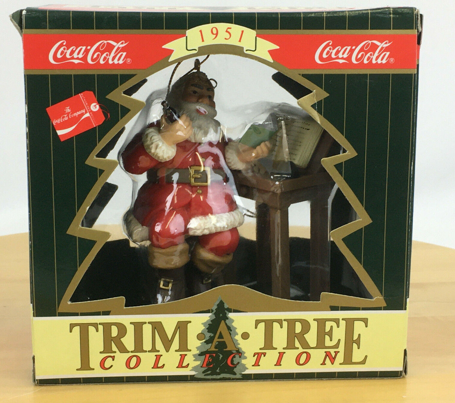 Coca Cola 1951 Santa Claus Christmas Ornament Vintage 1997 Trim A Tree