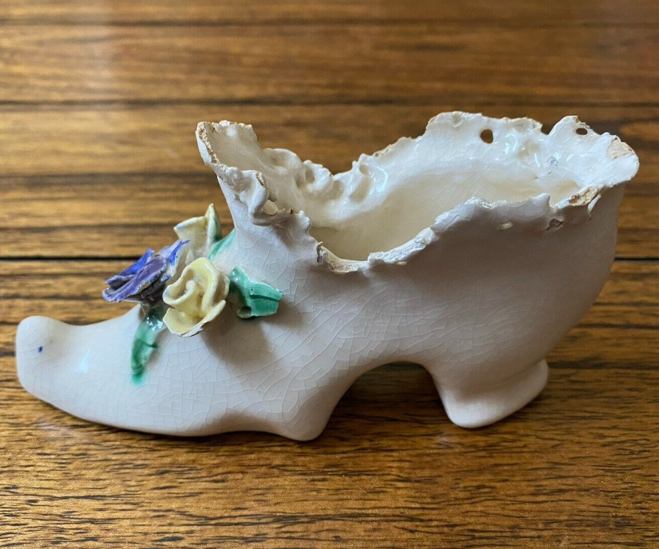 Porcelain Miniature Shoe - Vintage