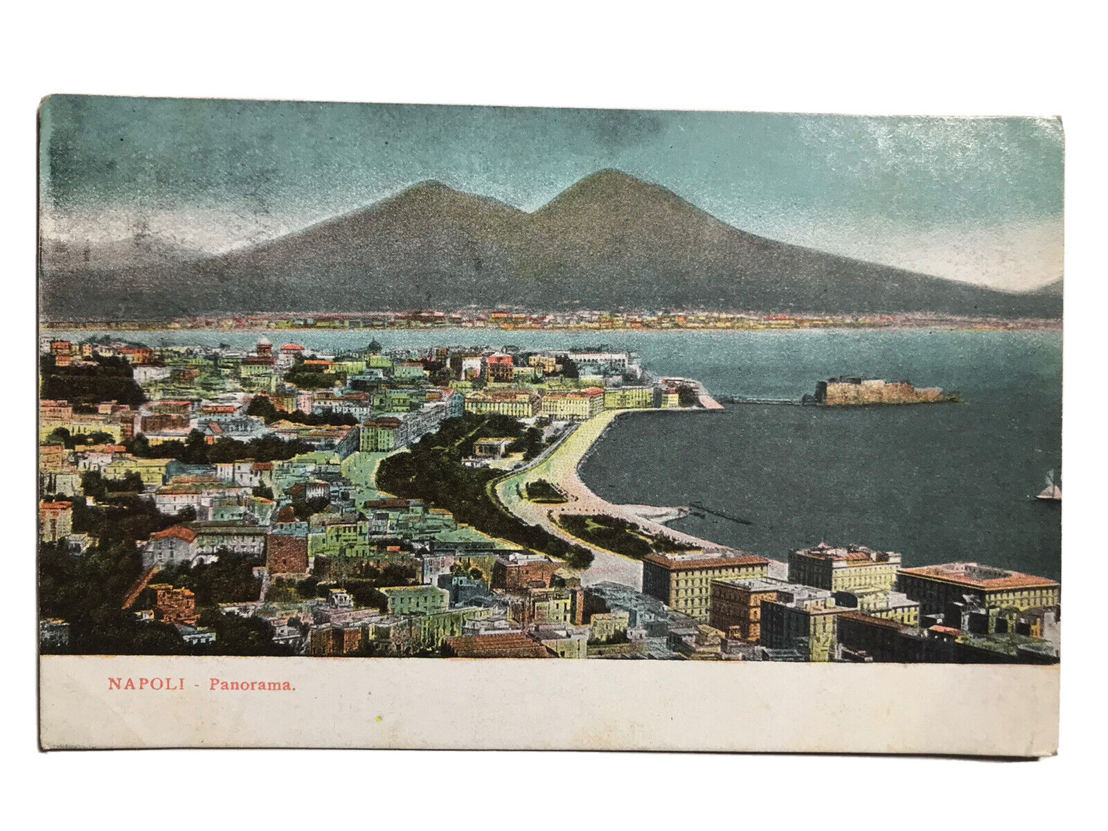 1908 Panorama Napoli Postcard
