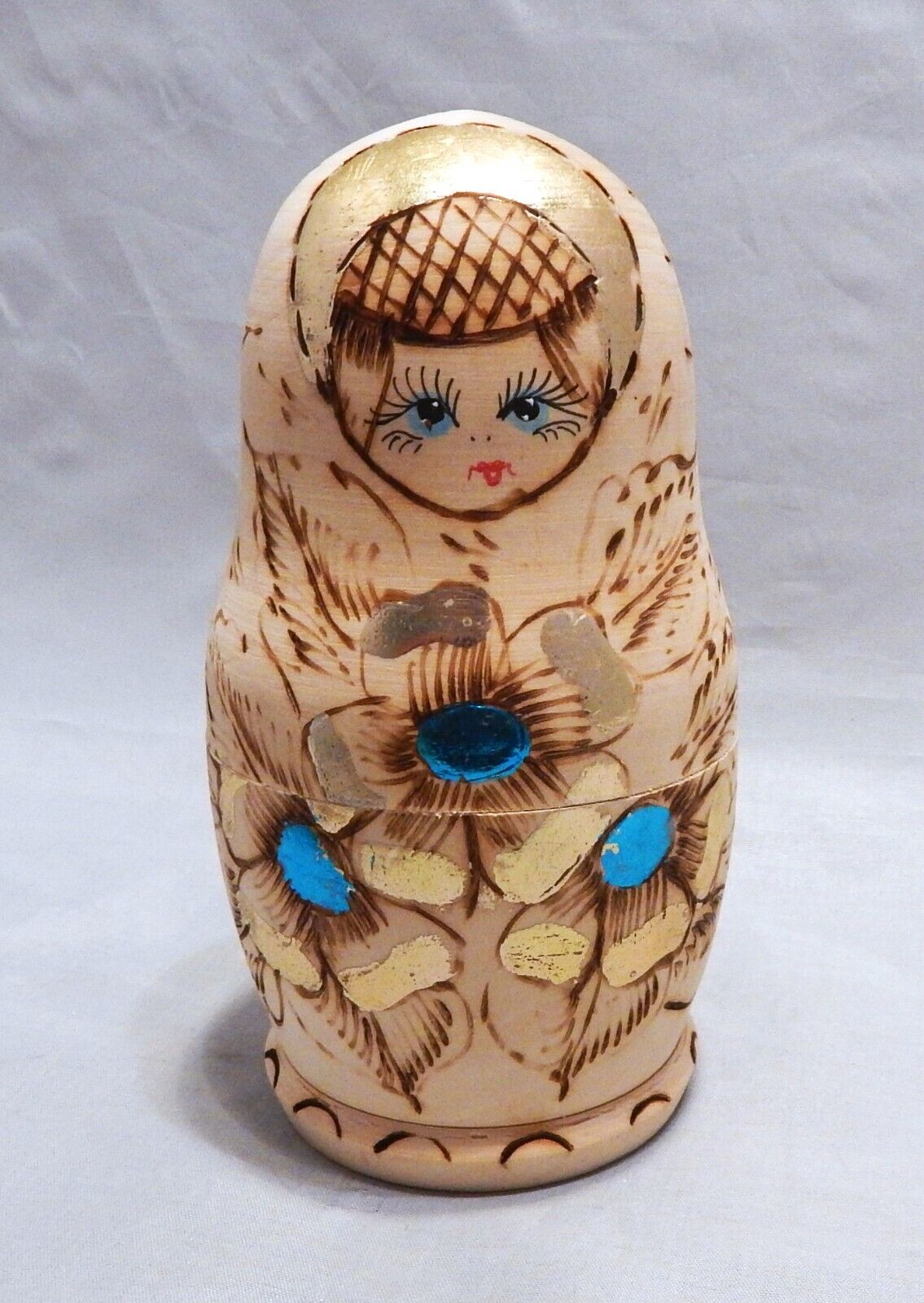 5 Piece Russian Nesting Doll Set Hand Painted