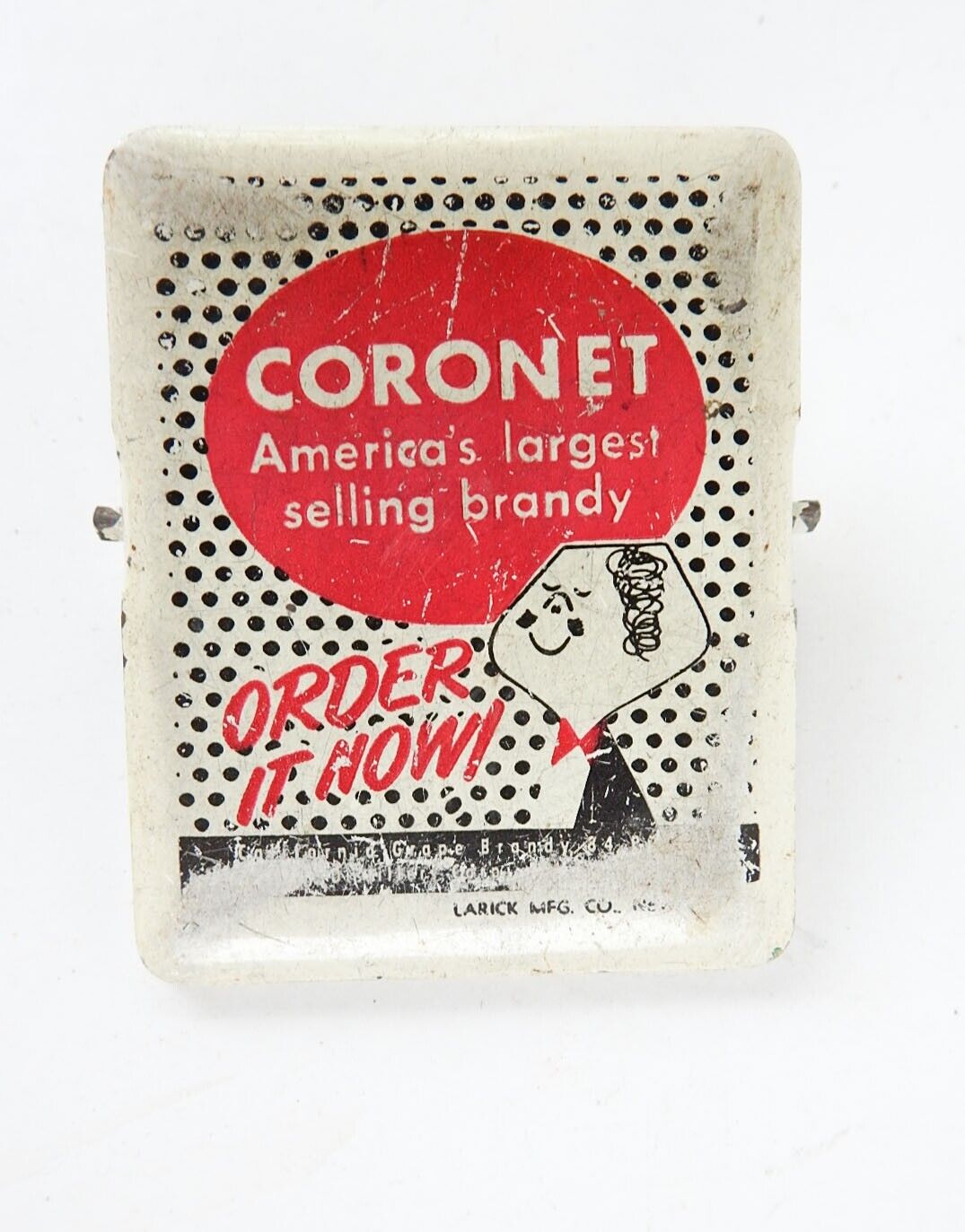 Vintage 1950\'s Advertising Paper Bill Clip Cornet Brandy