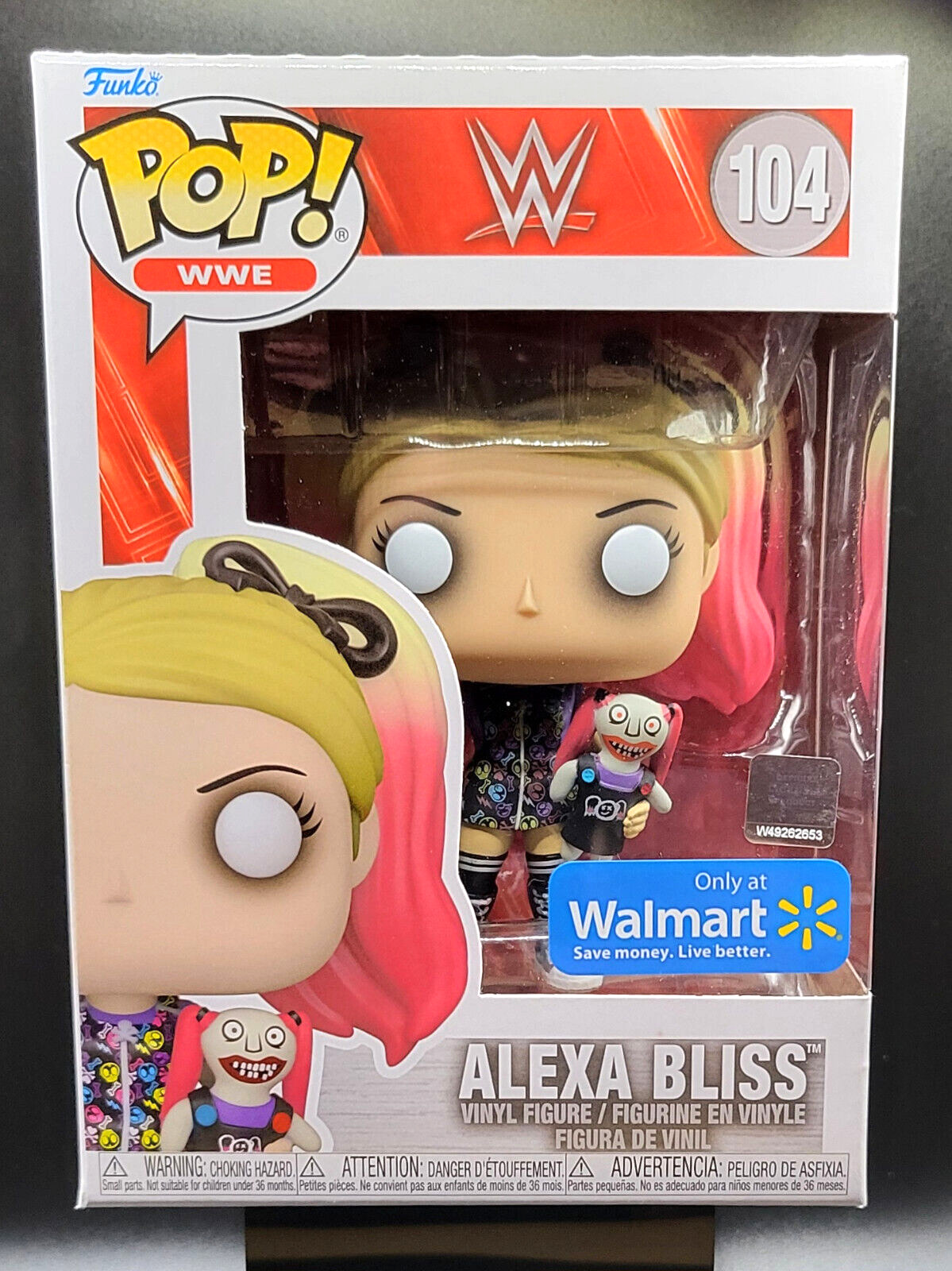 Funko Pop WWE 104 ALEXA BLISS Vinyl Figure Walmart Exclusive