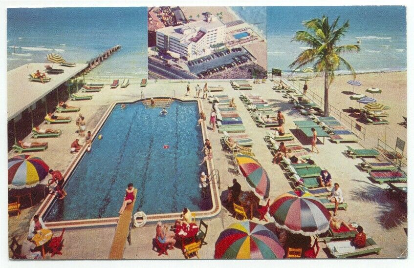 Miami Beach FL The Royal York Hotel Postcard Florida
