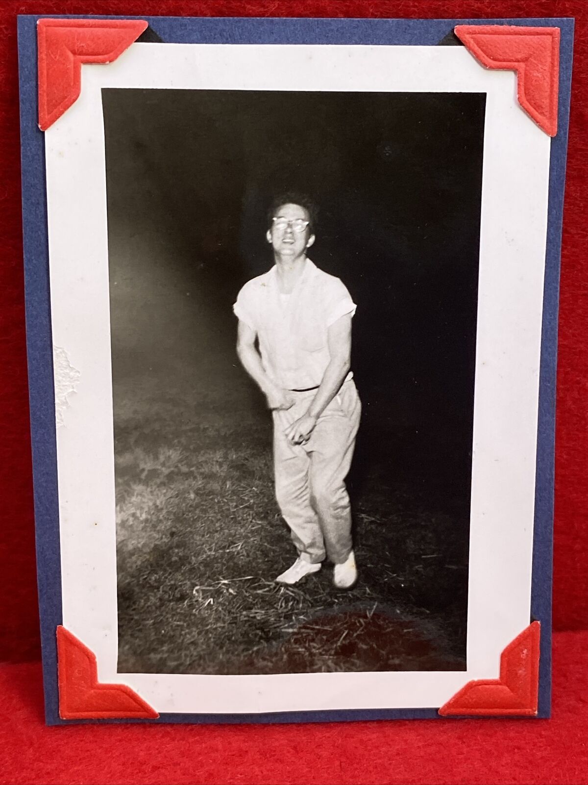 1900s 1950s Young Man Dick Joke Prank - Original Vintage Funny Photo Rare OOAK