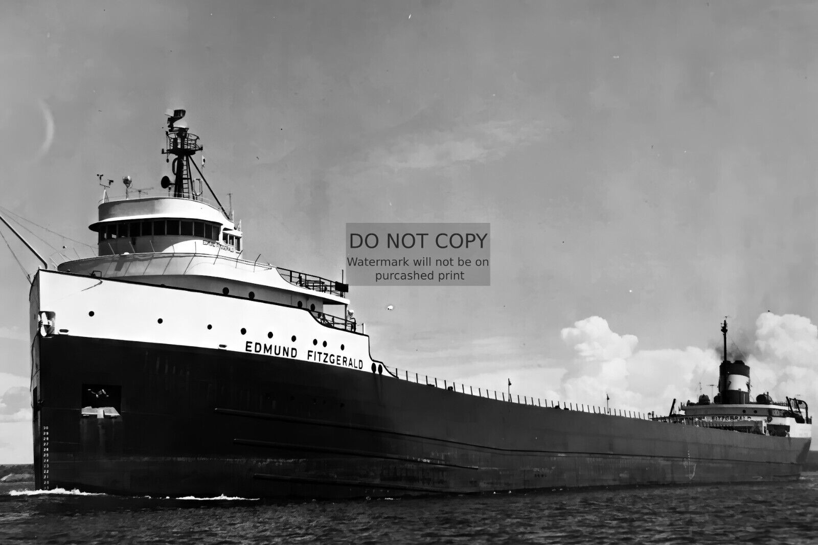 SS EDMUND FITZGERALD GREAT LAKES FREIGHTER SHIP SANK 4X6 PHOTO POSTCARD