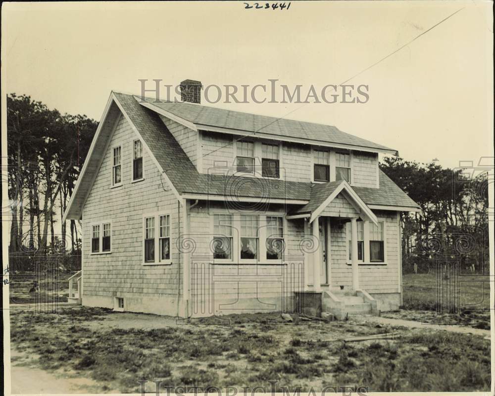 1933 Press Photo Home of kidnaper Cyril Buck, Harwichport, Massachusetts