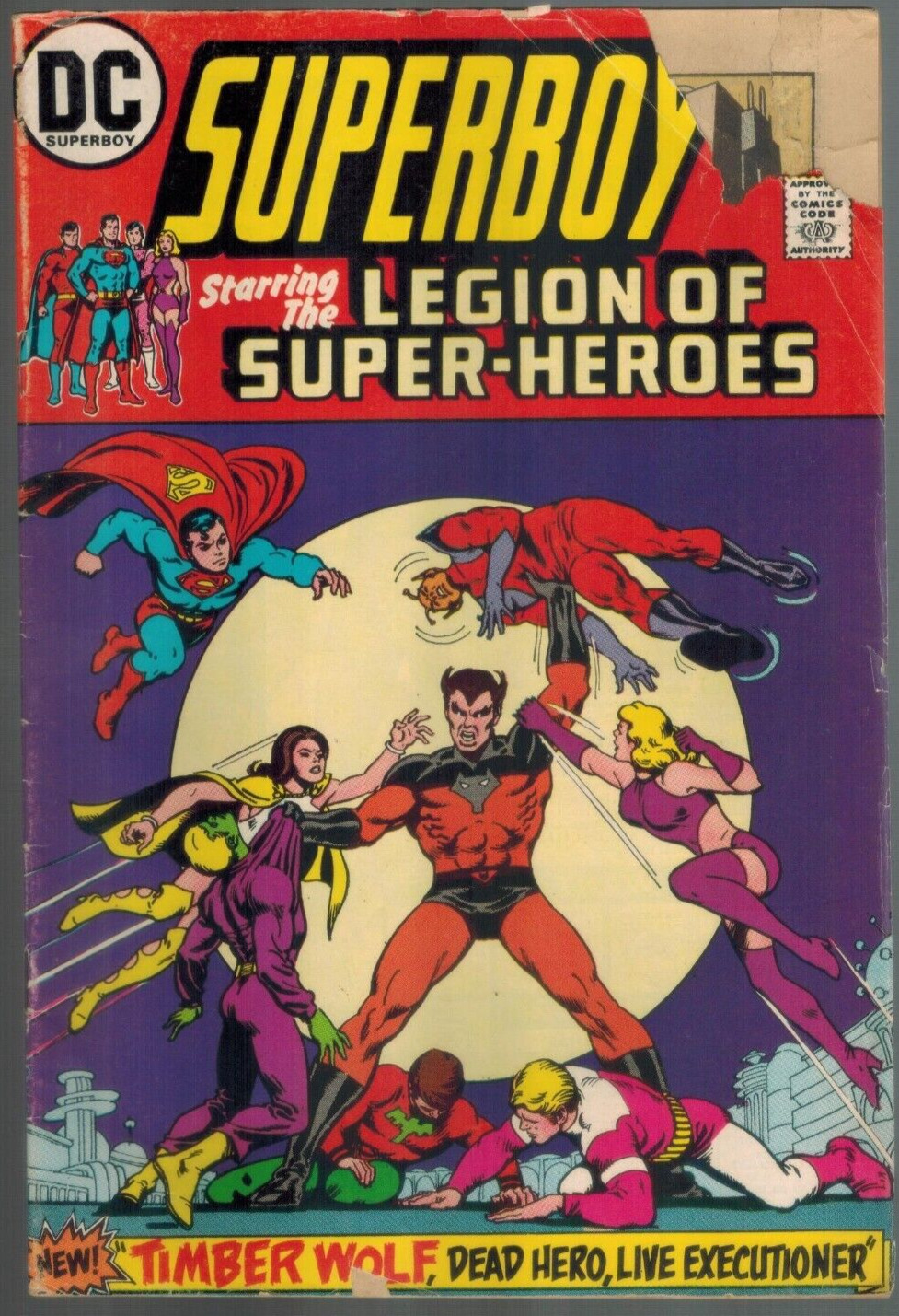 Superboy Starring The Legion of Super-Heroes #197 vs Tyr   Fair  1973 DC Comic