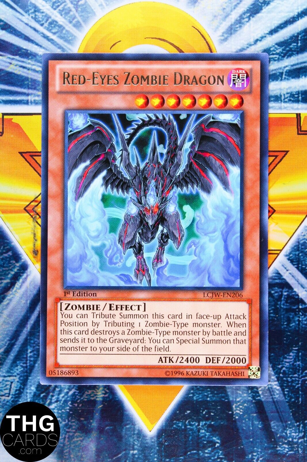 Red-Eyes Zombie Dragon LCJW-EN206 1st Edition Rare Yugioh Card