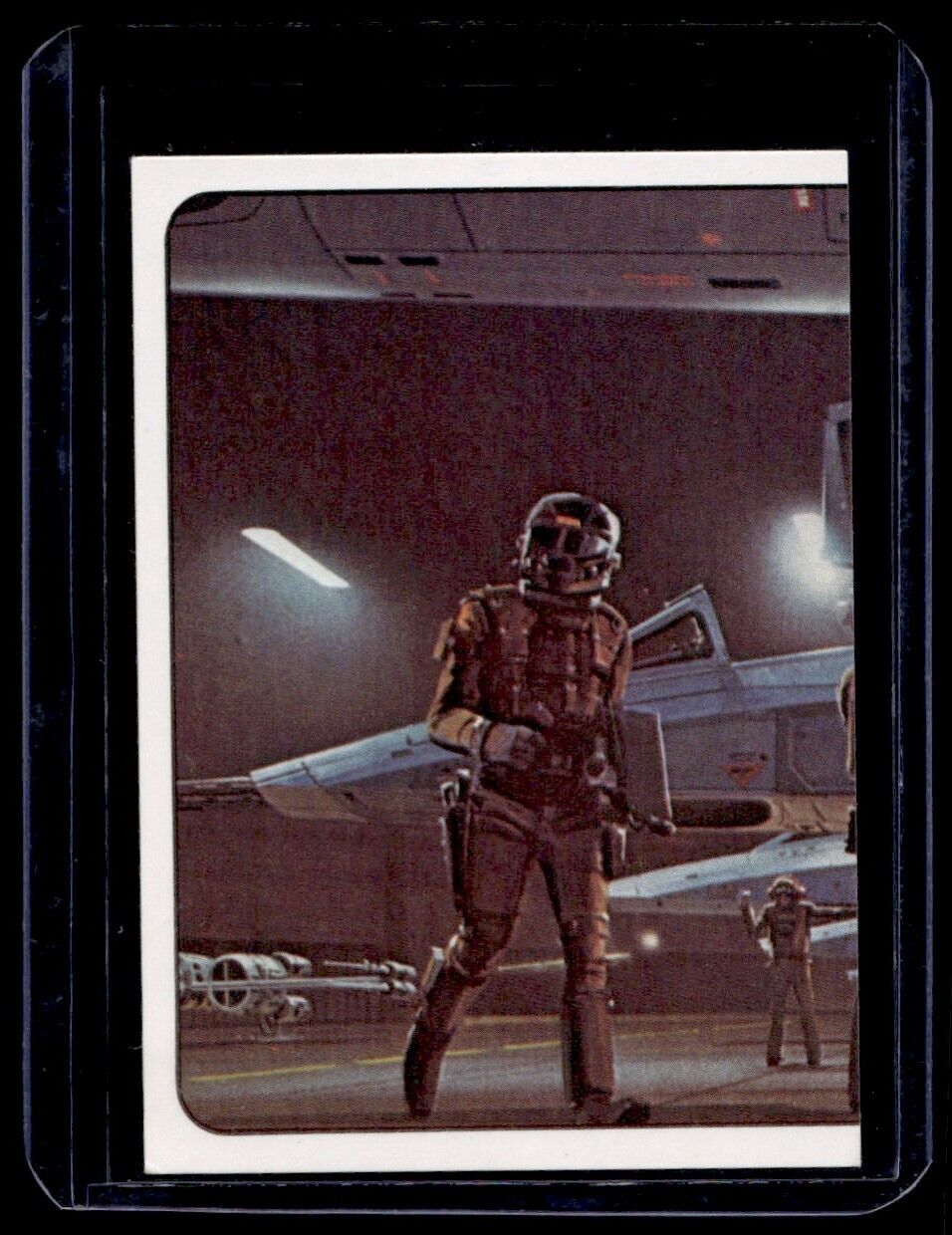 1977 Star Wars Panini Mini Sticker ARTWORK OF X-WINGS BEING PREPARED FOR BATTLE