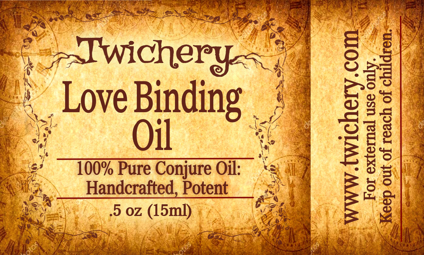 LOVE BINDING OIL, Bind a person's love to you FOREVER, Hoodoo FROM TWICHERY