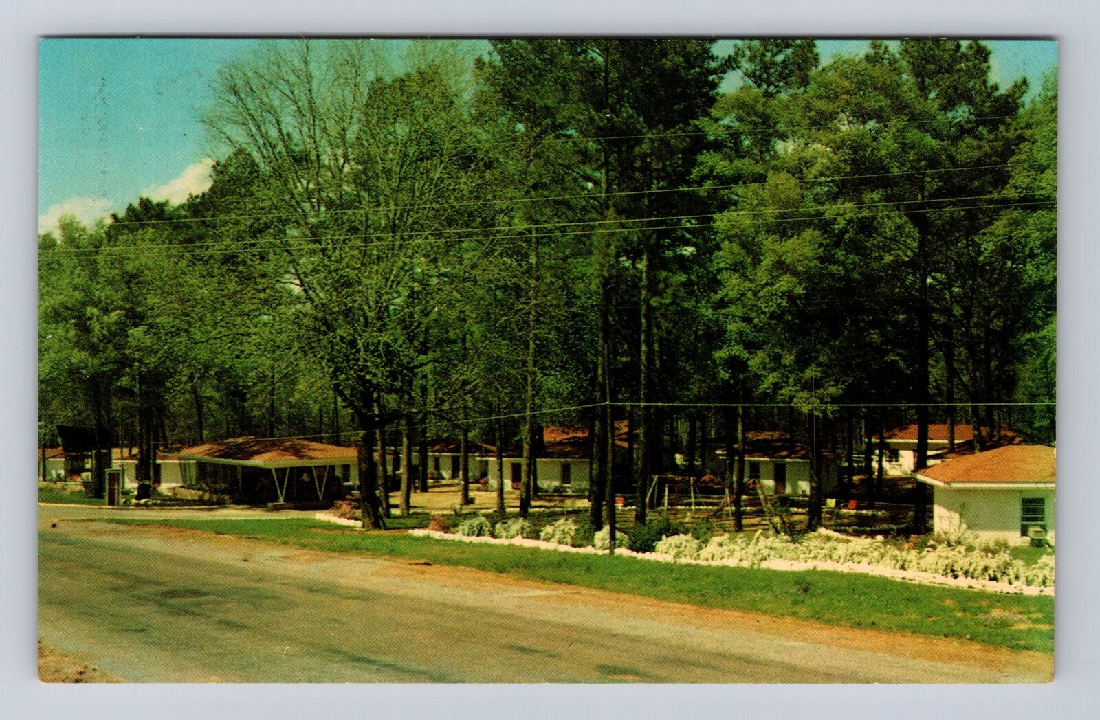 Dothan AL-Alabama, Town And Country Motel, Advertisement, Vintage Postcard