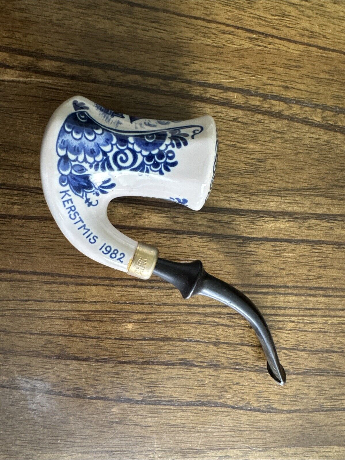 Vintage 1982 Smoking Pipe - Delft Style \