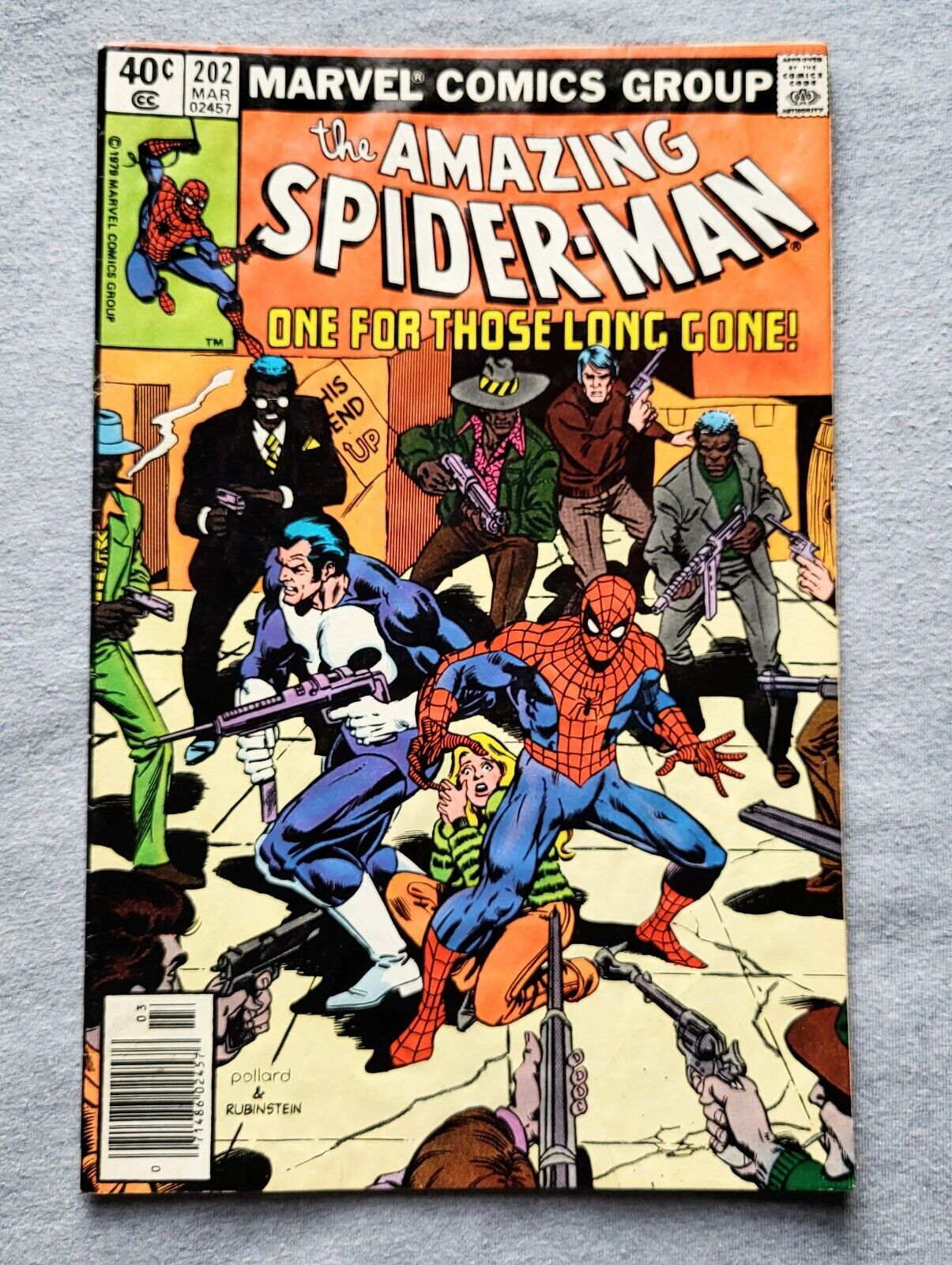 1980 Marvel The Amazing Spider-Man #202 Punisher Newsstand Reader Copy Low-Grade
