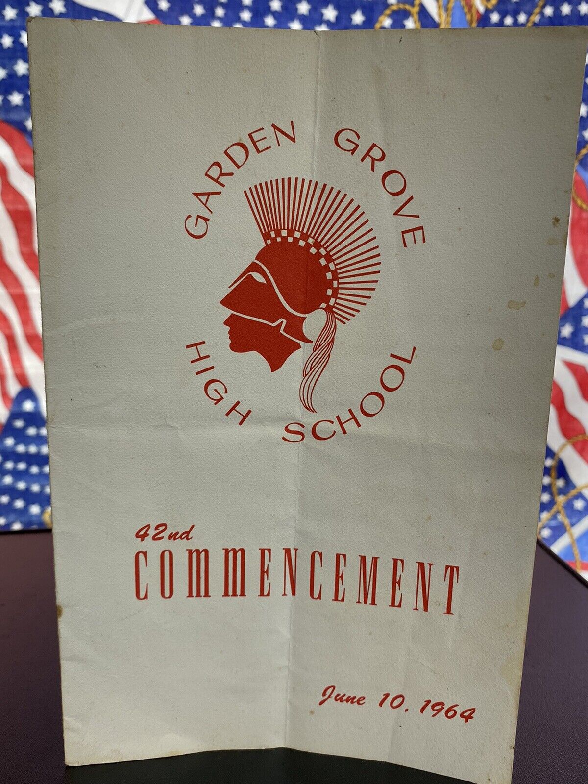 1964 Garden Grove High School Graduation Commencement  Program California CA