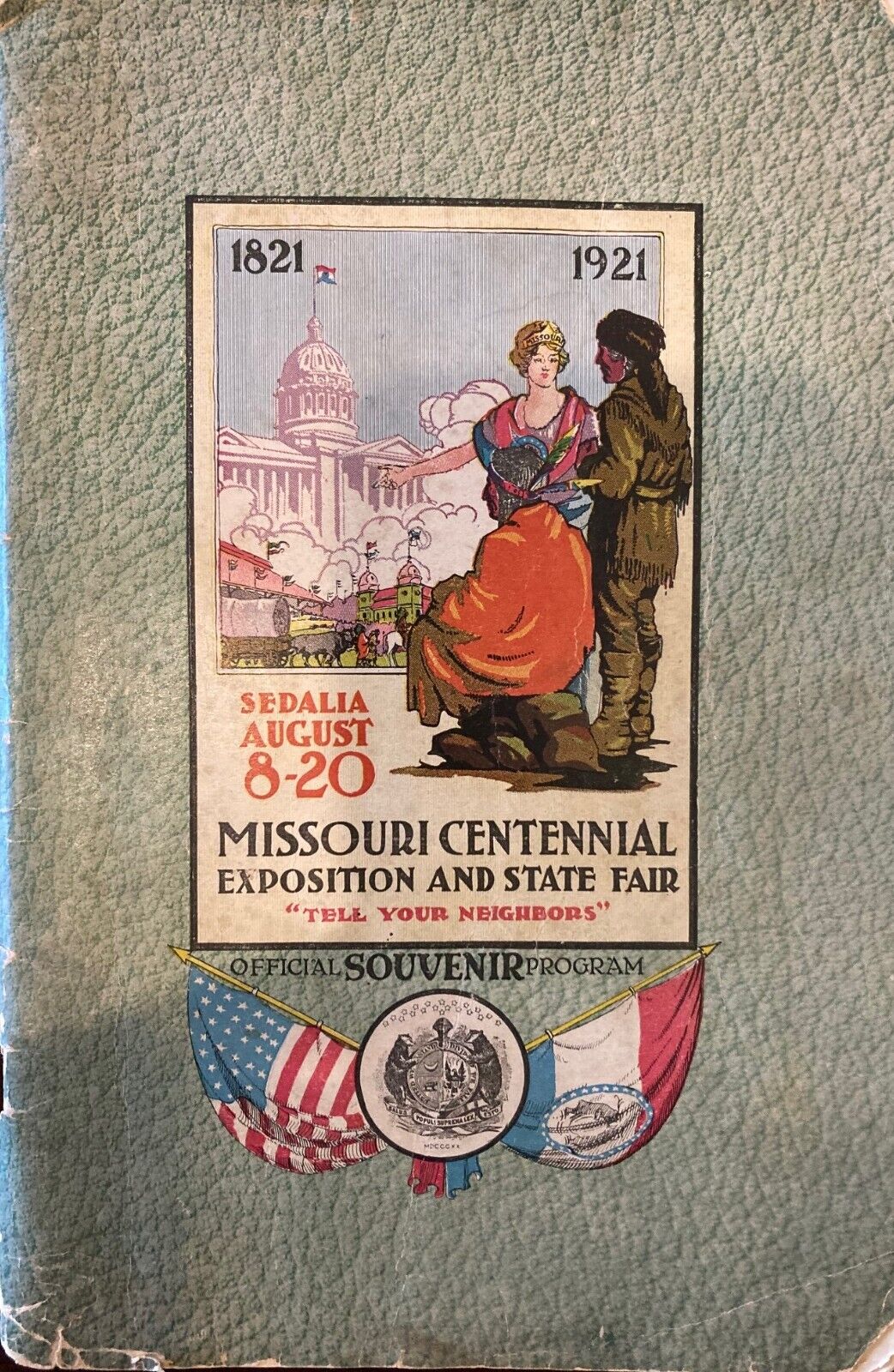 Missouri Centennial Exposition and State Fair 1921 Booklet