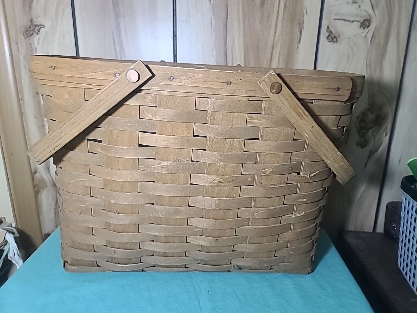 ✅Rare Vintage Longaberger 2011 Warm Brown XLarge Tote Basket. Great Condition 
