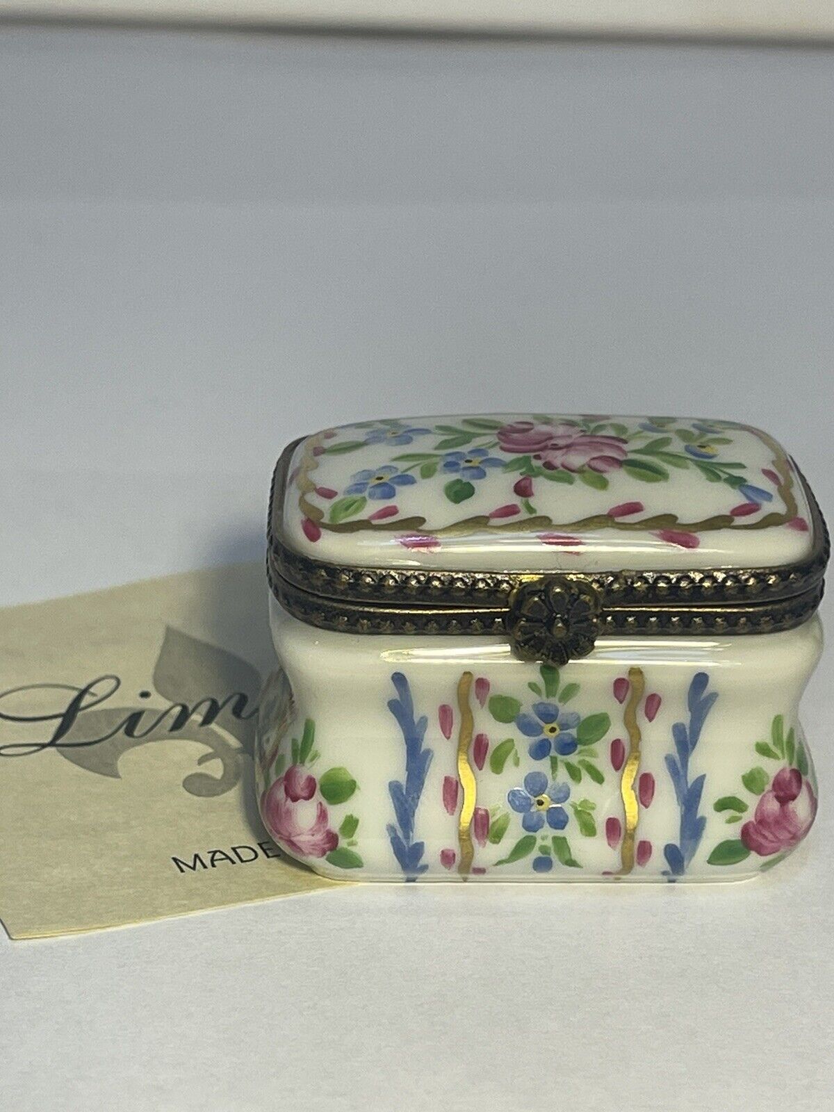 Genuine Limoges Box with Perfume bottle