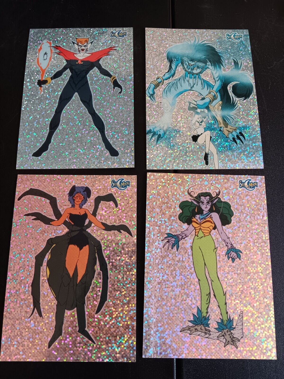 Sailor Moon Prismatic Trading Cards Lot Of 4 1998 Dart Prism 5 x 3.5\