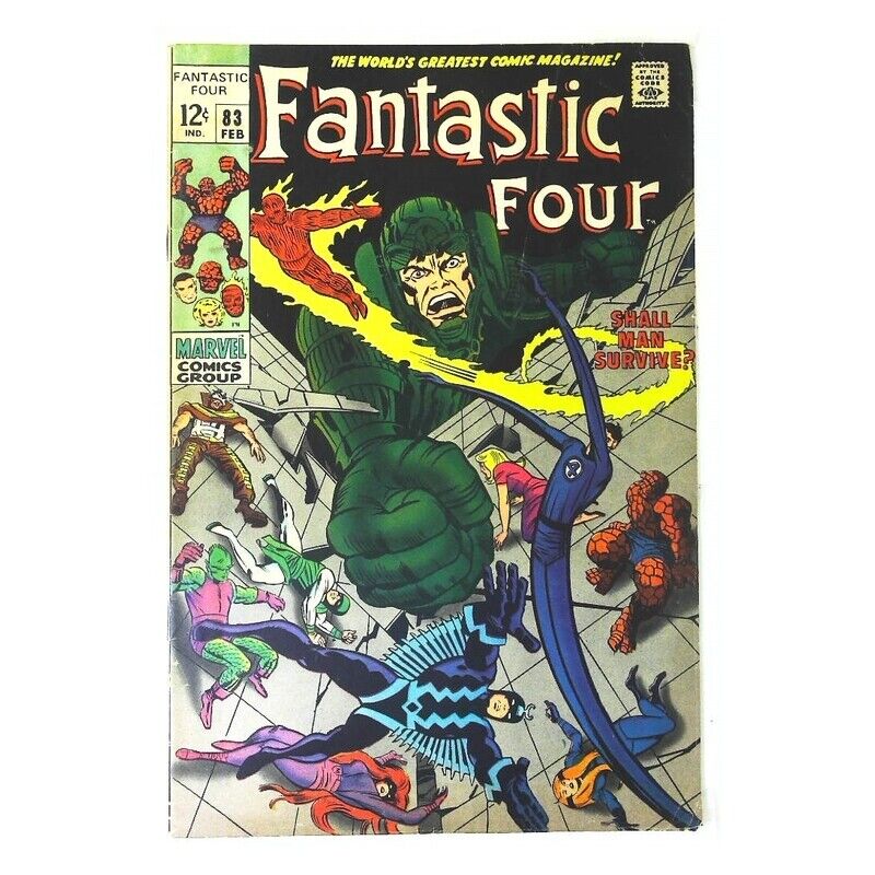 Fantastic Four (1961 series) #83 in Fine minus condition. Marvel comics [u,