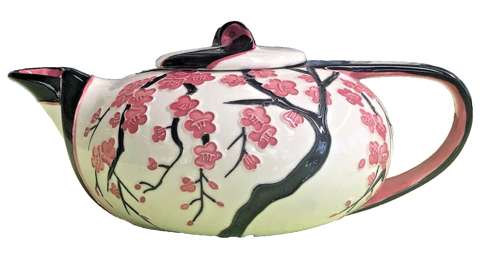 Benaya Cherry Blossom Teapot Unused A+ Cond. 2009 Signed Hand Painted