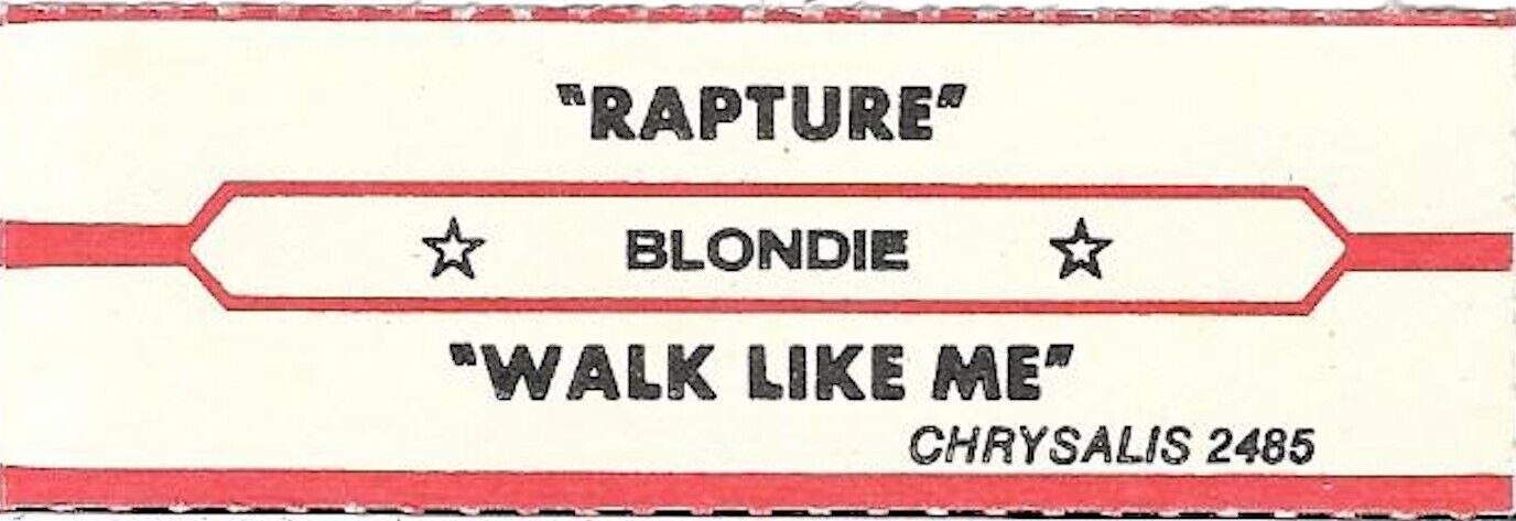 Jukebox Title Strip - Blondie: \