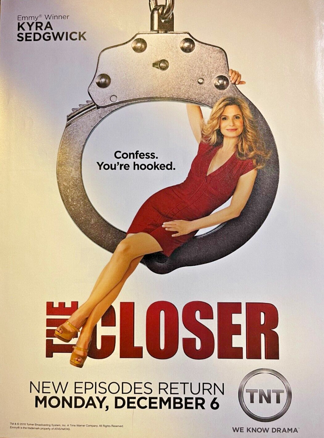 2010 Magazine Advertisement Kyra Sedgwick TV Show The Closer