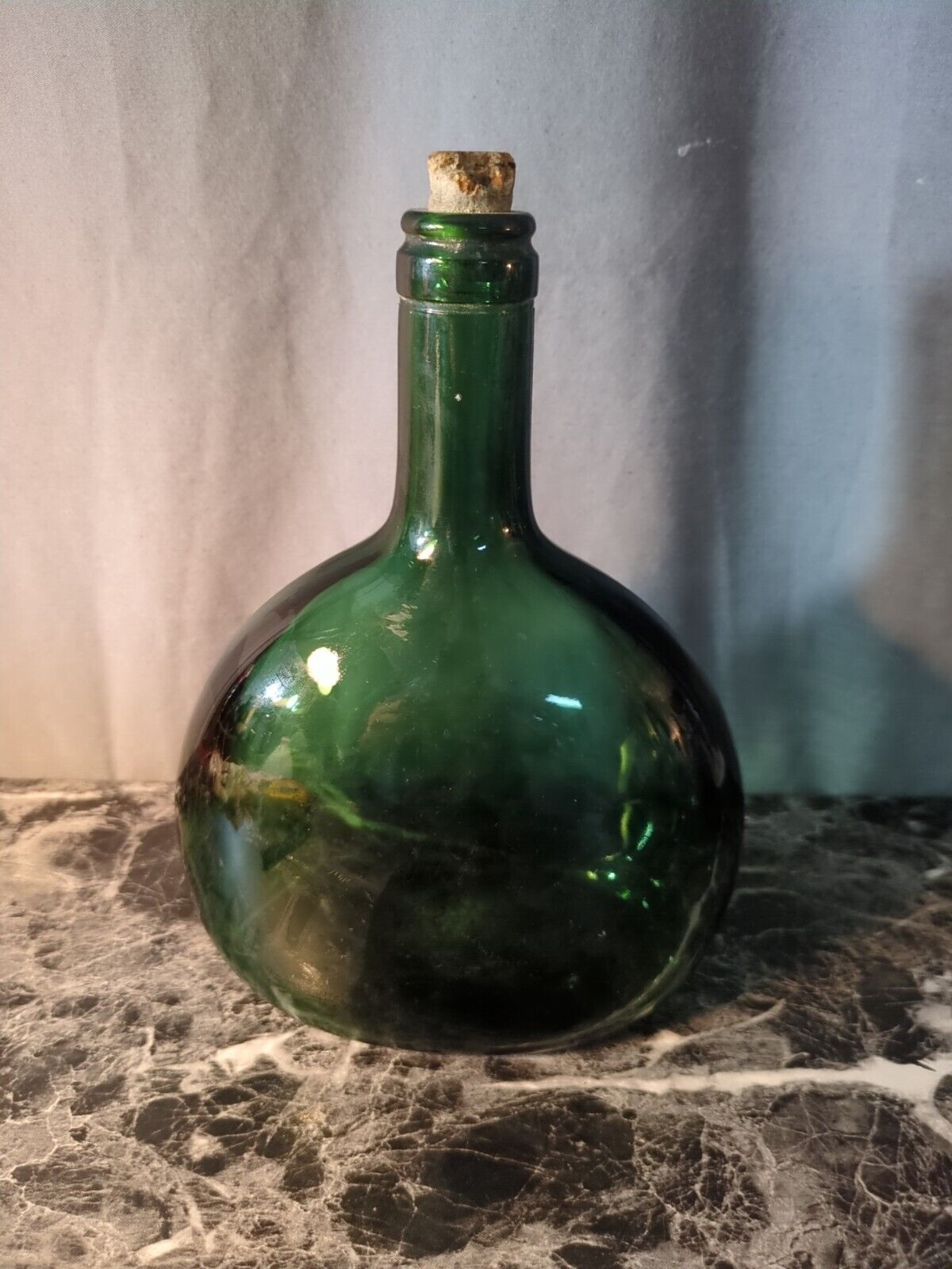 Vintage Mateus Green Glass Wine Bottle Made In Portugal- No Label- 8.20” H