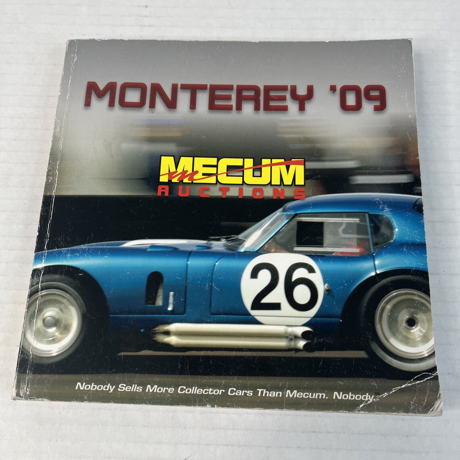 Mecum Auctions Monterey ‘09 Collector Car 2009 Price Catalog W/ Cobra On Cover