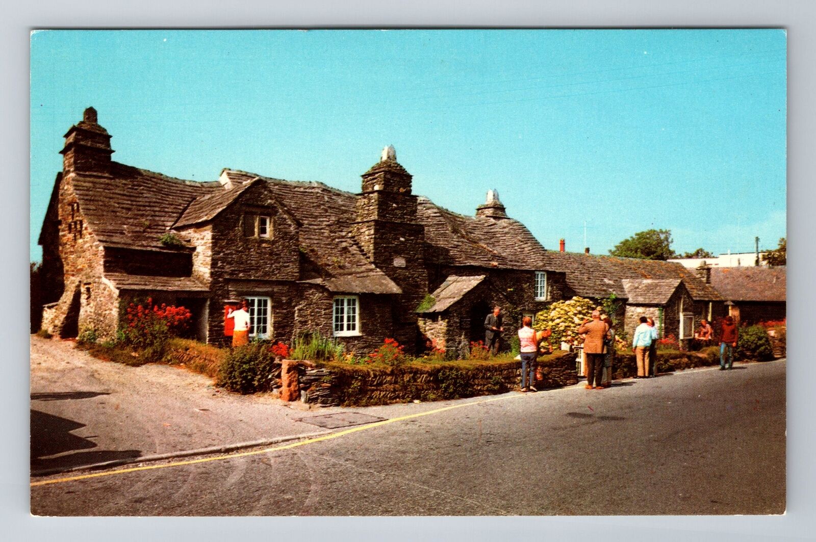 Tintagel-United Kingdom, Old Post Office, Antique Vintage Souvenir Postcard