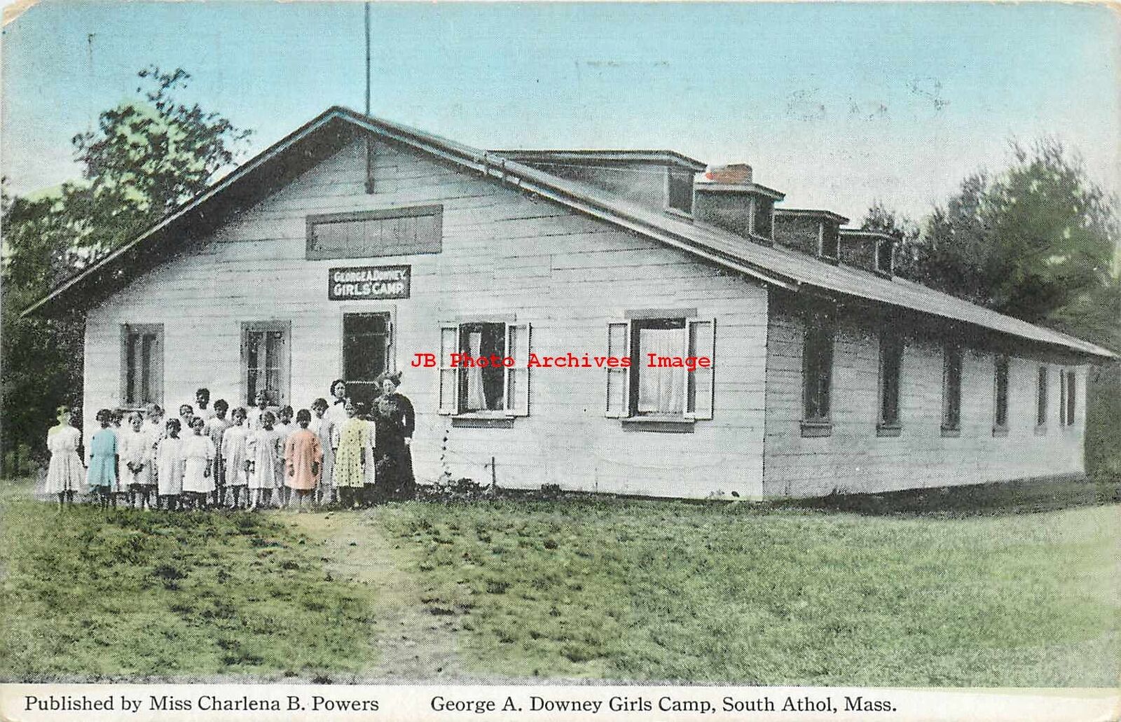 MA, South Athol, Massachusetts, George Downey Girls Camp, Swallow Post Card