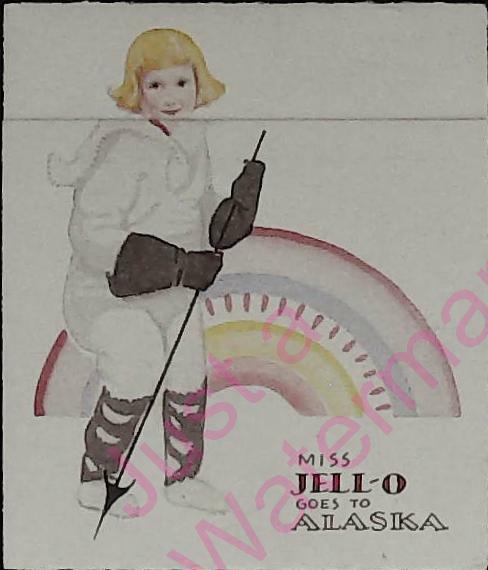 Vintage Jello Ad Miss Jell-o Goes to Alaska Rules and Neapolitan Recipe RARE