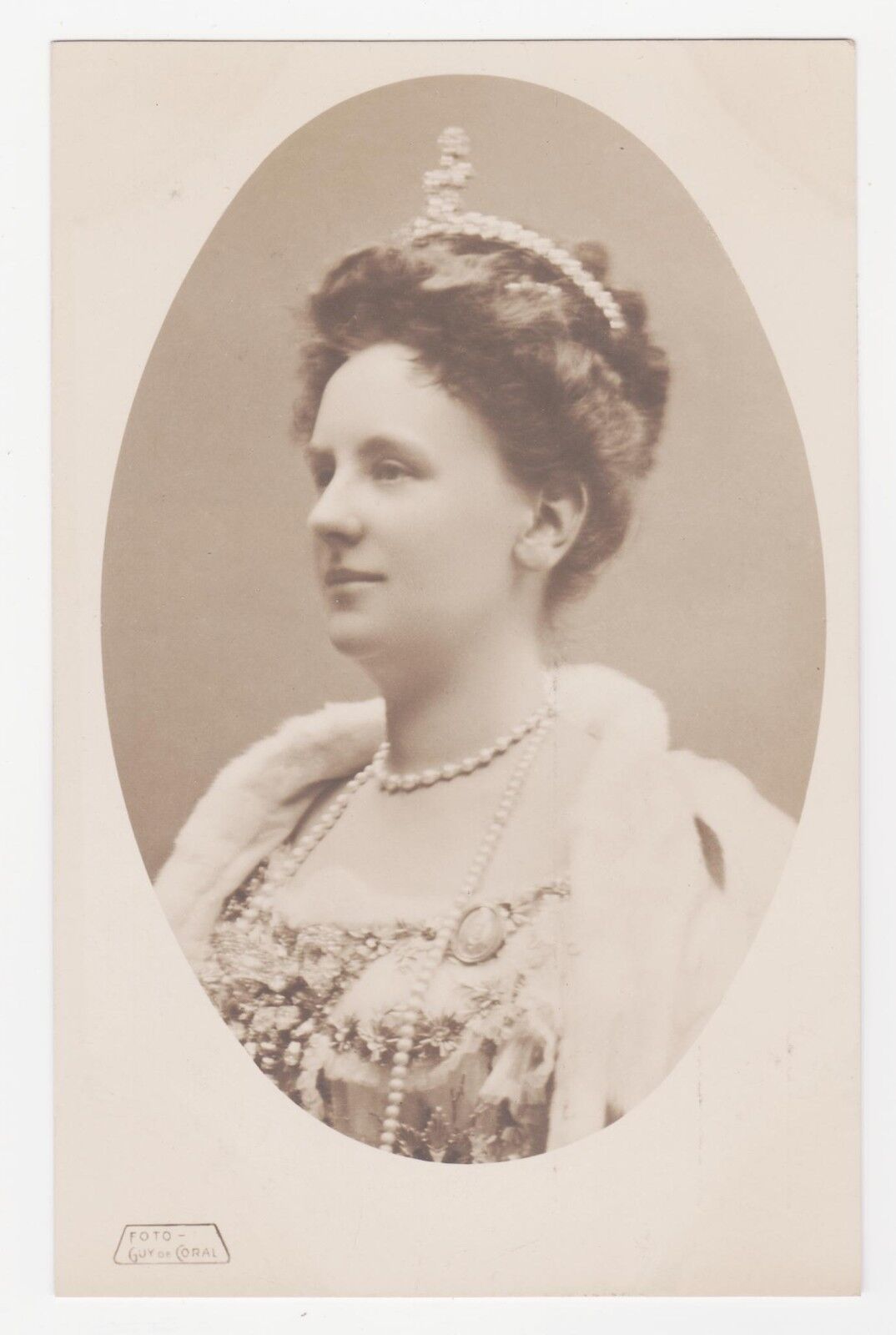 RPPC,Netherlands,Queen Wilhelmina,Oval Vignette,c.1909