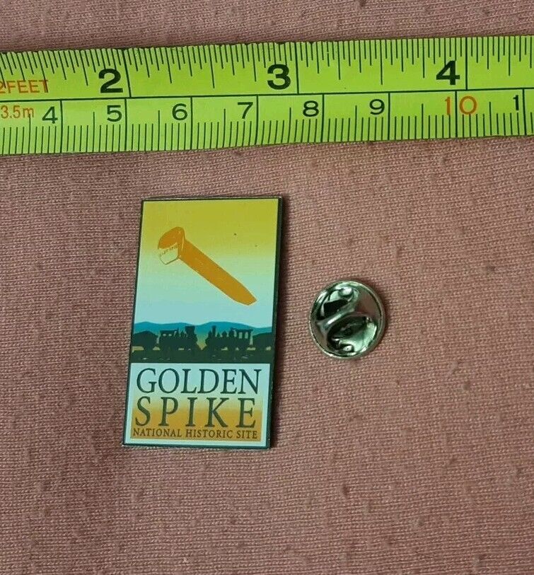 Golden Spike National Historic Site travel souvenir lapel pin SPMA Utah