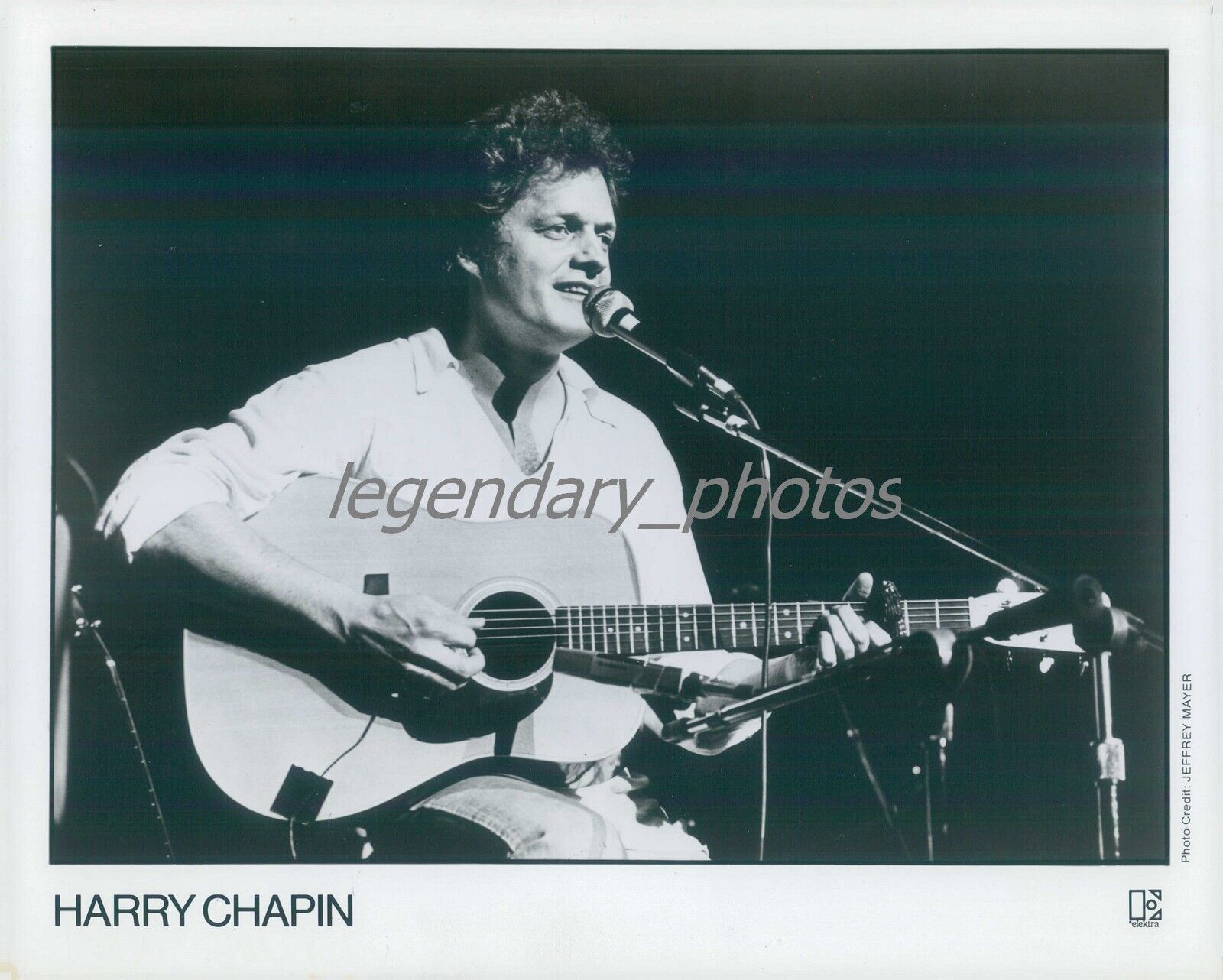 1978 Musician Harry Chapin During Performance Original News Service Photo