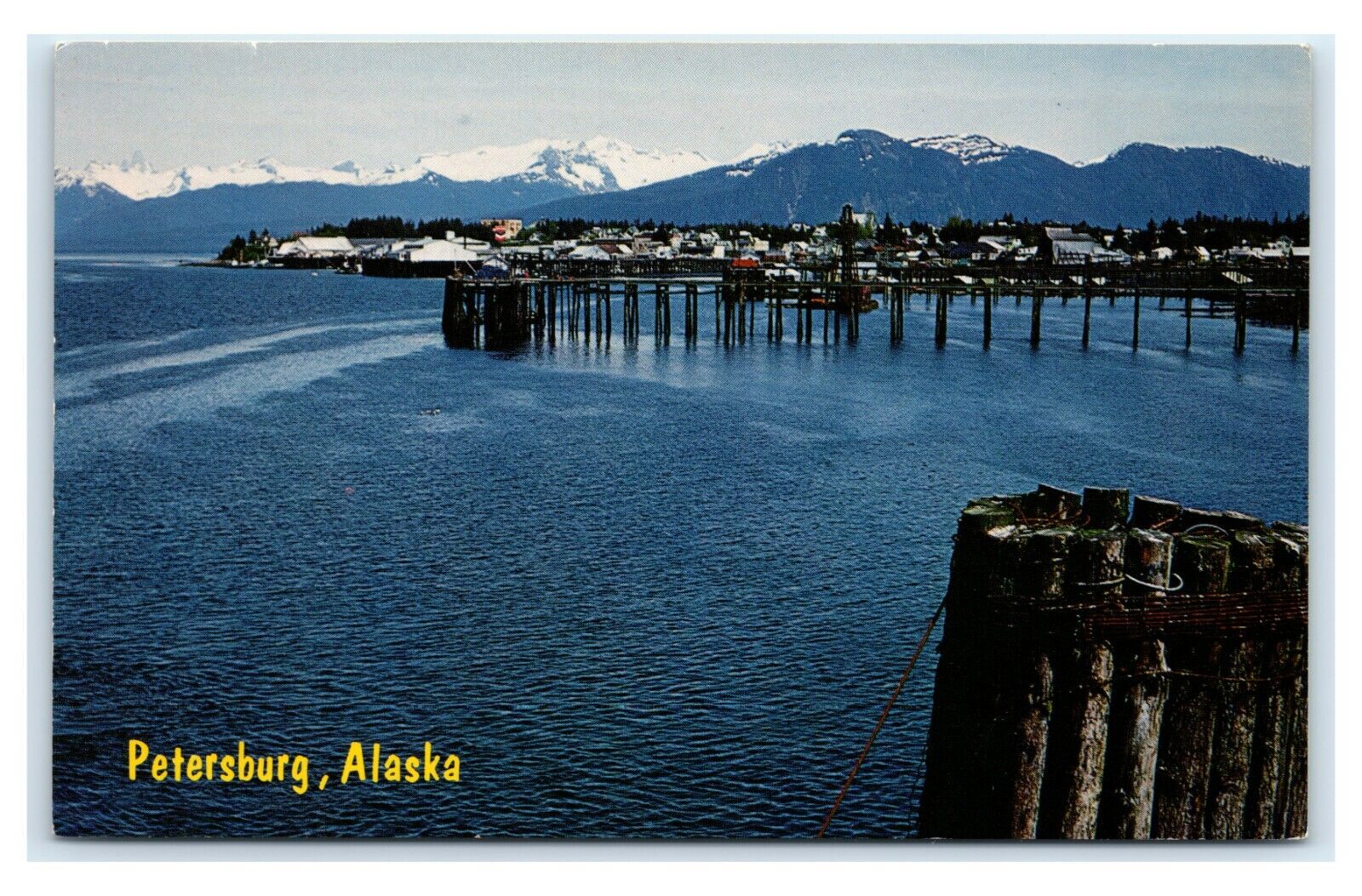 Postcard Petersburg, Alaska AK Inside Passage 1960\'s D103