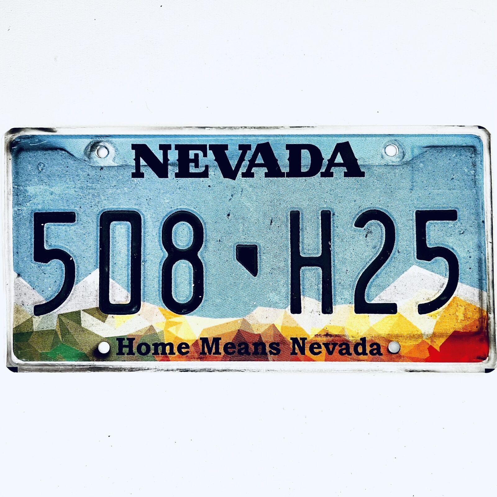  United States Nevada Home Means Nevada Passenger License Plate 508 H25