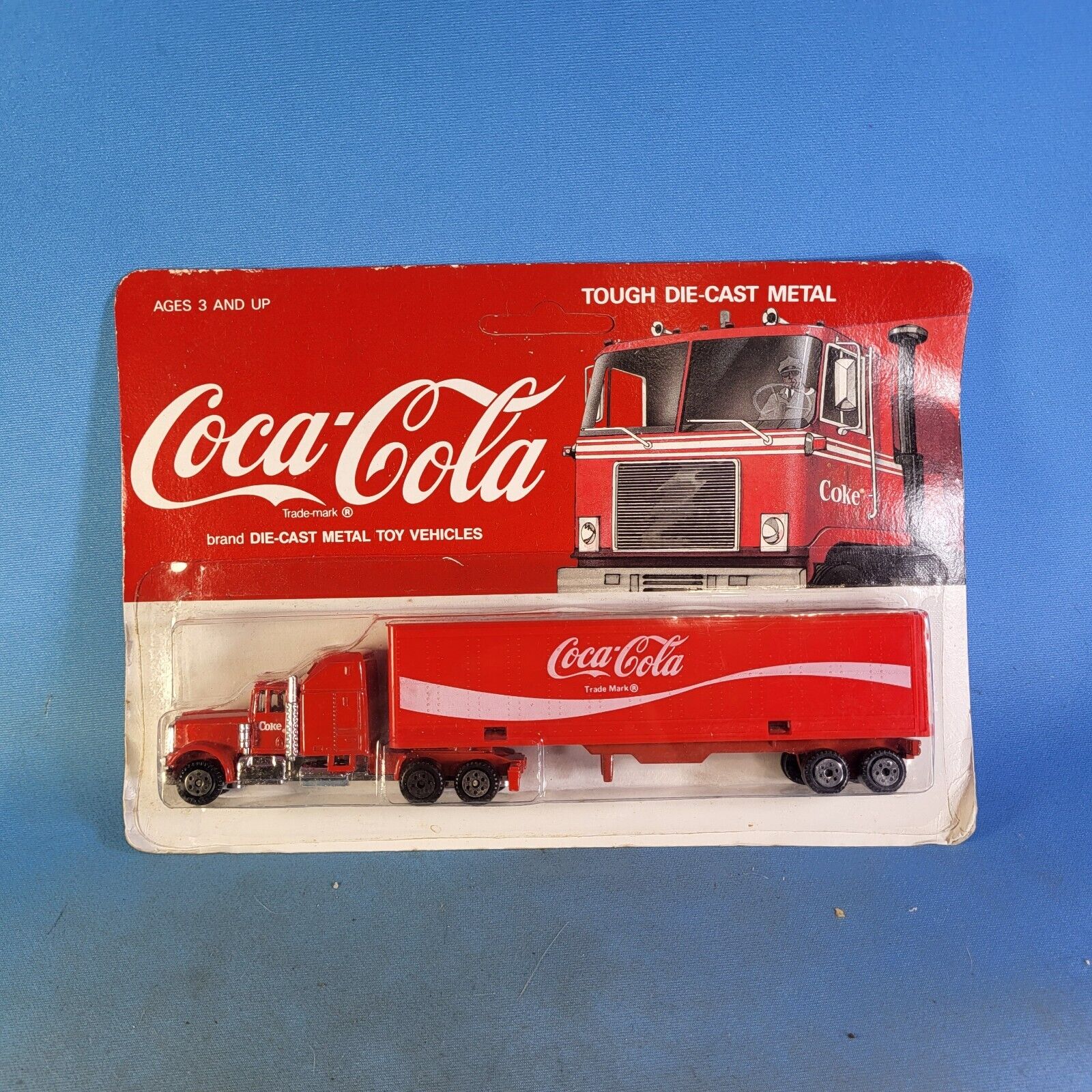 Vintage 1979 Hartoy Coca Cola Semi Truck & Trailer Original Packaging Kenworth