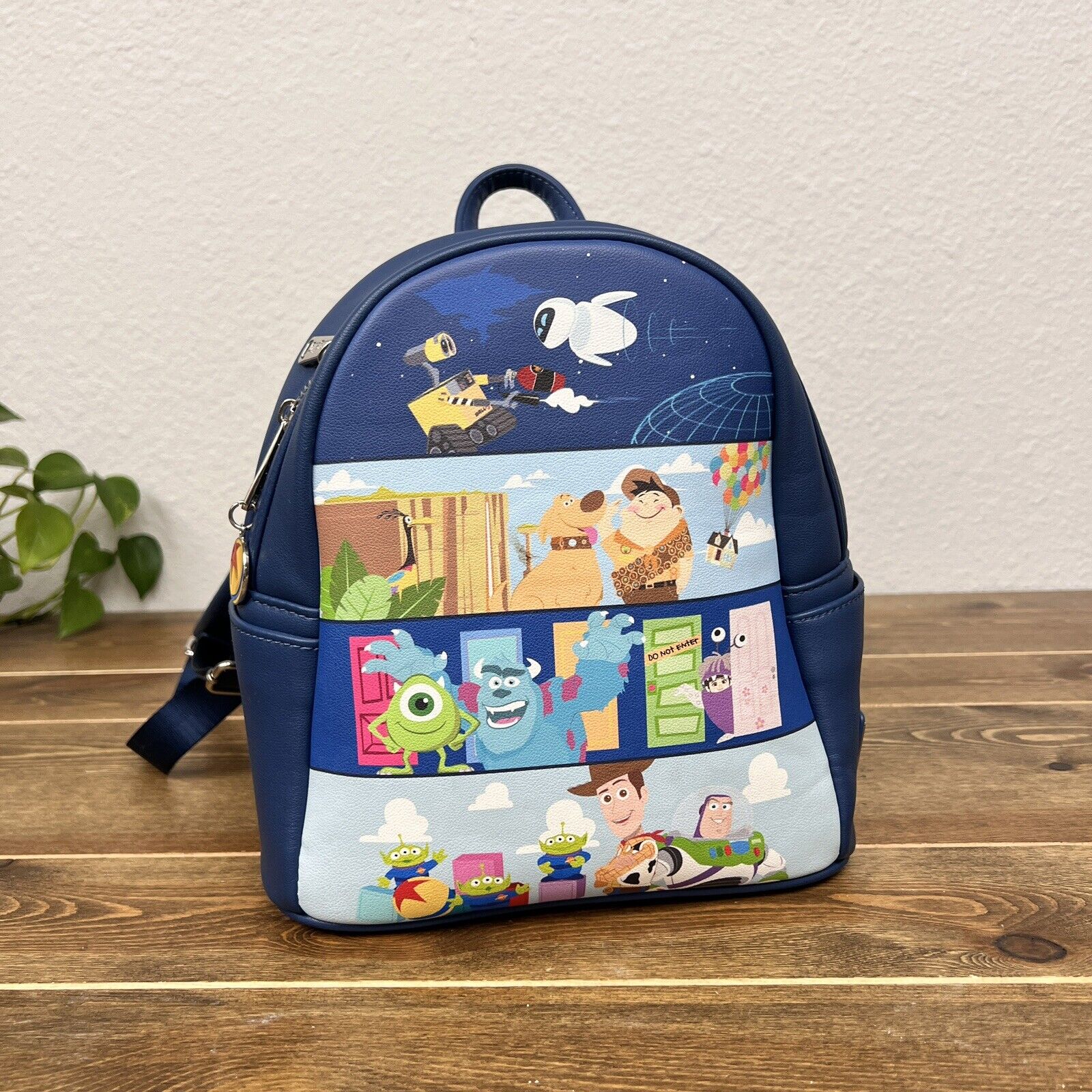 Loungefly Disney Pixar Mini Backpack Panel Scenes Toy Story Monsters Inc UP
