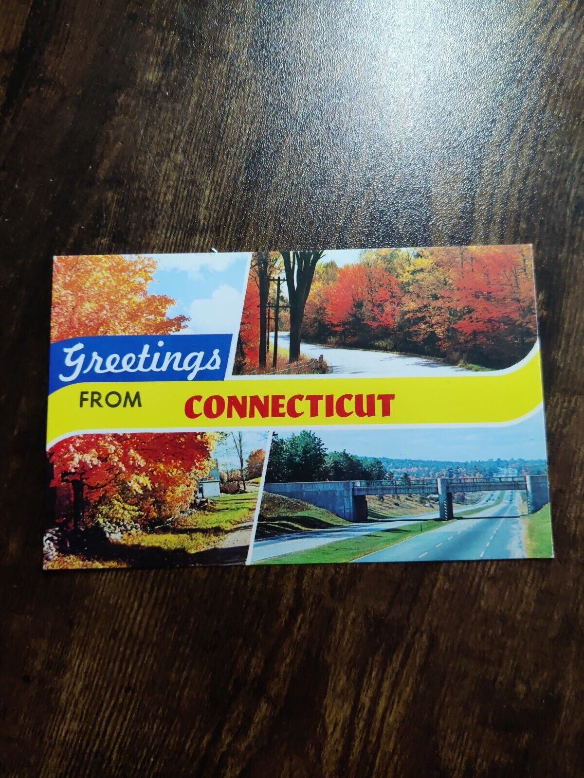Connecticut Letter Greetings Dexter Press c1960s Vtg Postcard United Way Cancel