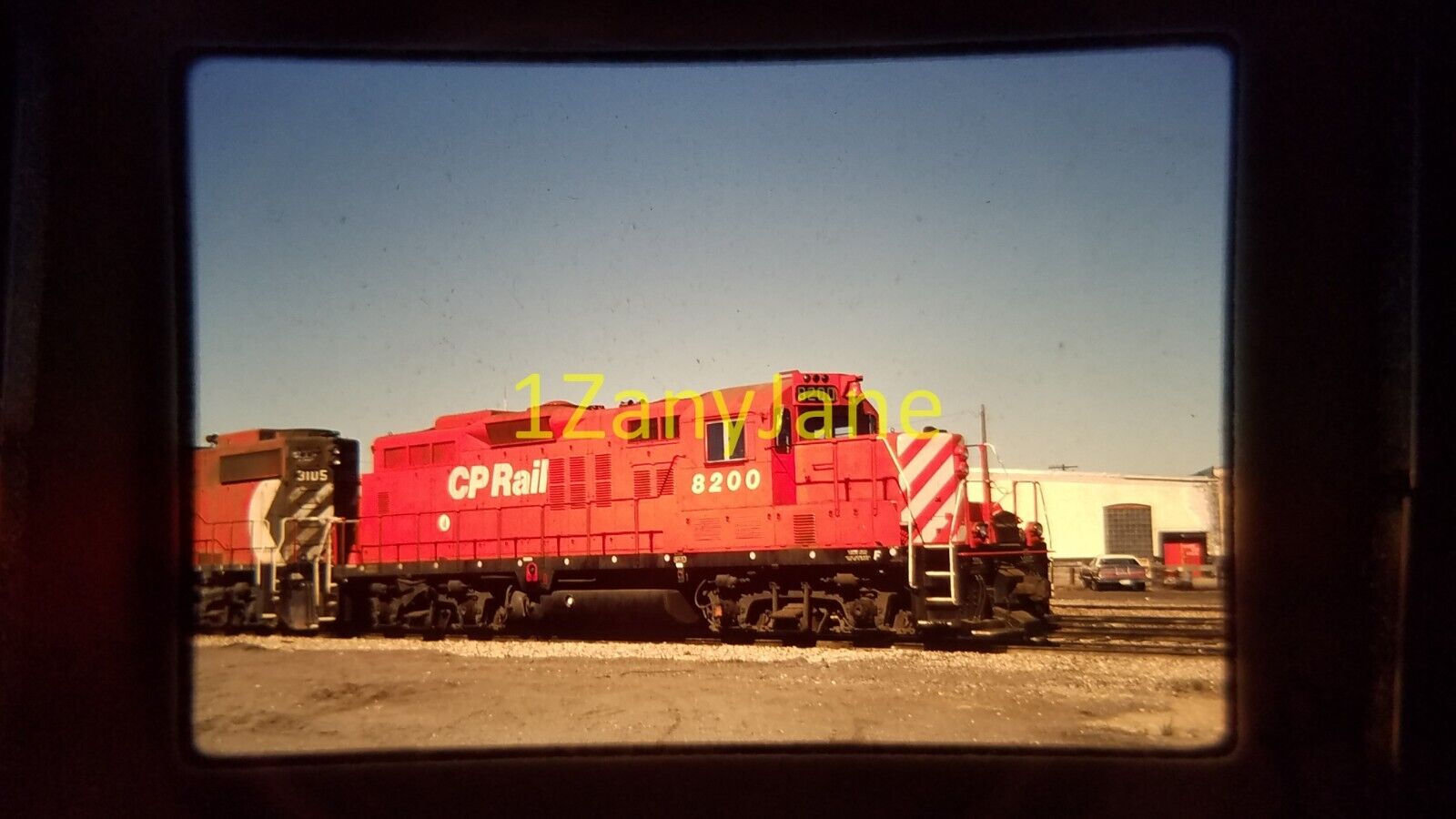 PP14 VINTAGE Photo 35mm Slide  CP RAIL 8200, SASKATOON, SASK 1988