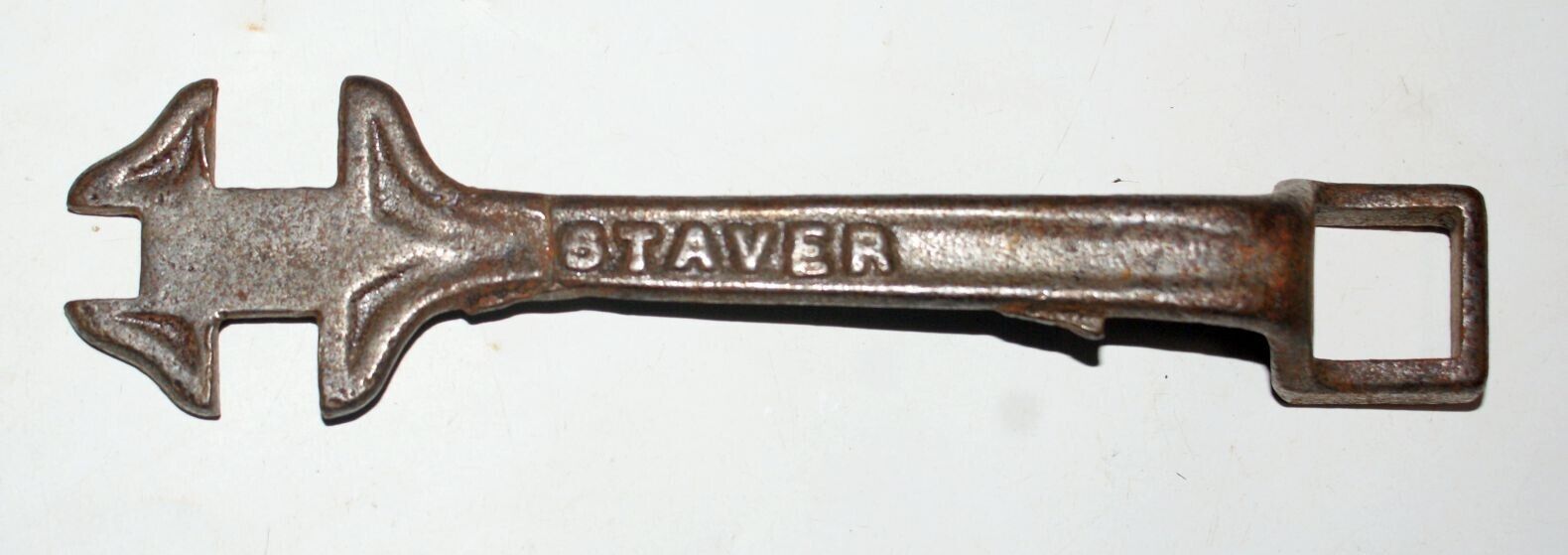 Old Vintage STAVER Carriage Co buggy Wrench Tool Chicago, IL